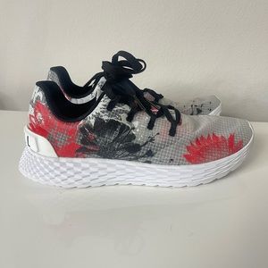 NOBULL sz m 8.5/w 10 FLORAL TRANSLUCENT RIPSTOP RUNNER Shoes